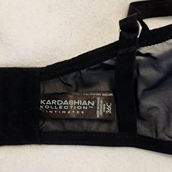 Kardashian Kollection Galaxy Print Bustier Bra Top with Front Zip Multicolor 36C - Picture 2 of 5